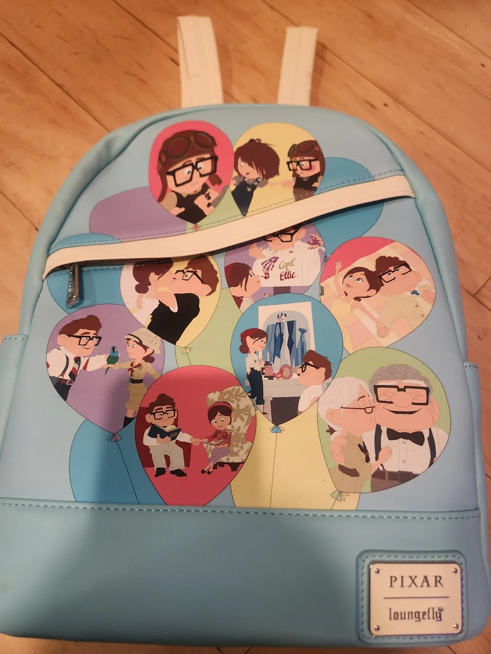 Loungefly Light Blue Pixar Balloon Up Backpack